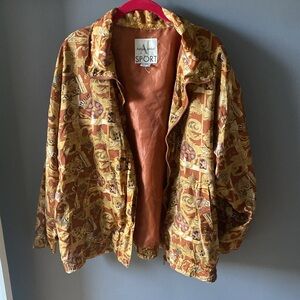 Vintage 90s 100% silk windbreaker jacket womens 18 / 20 Adrian Jordan